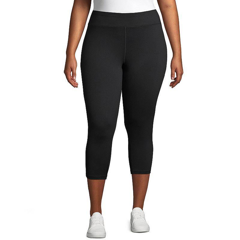 Hanes Just My Size Womens Active Capri Leggings, 20 (Plus ) Granite Heather 4X Product Image