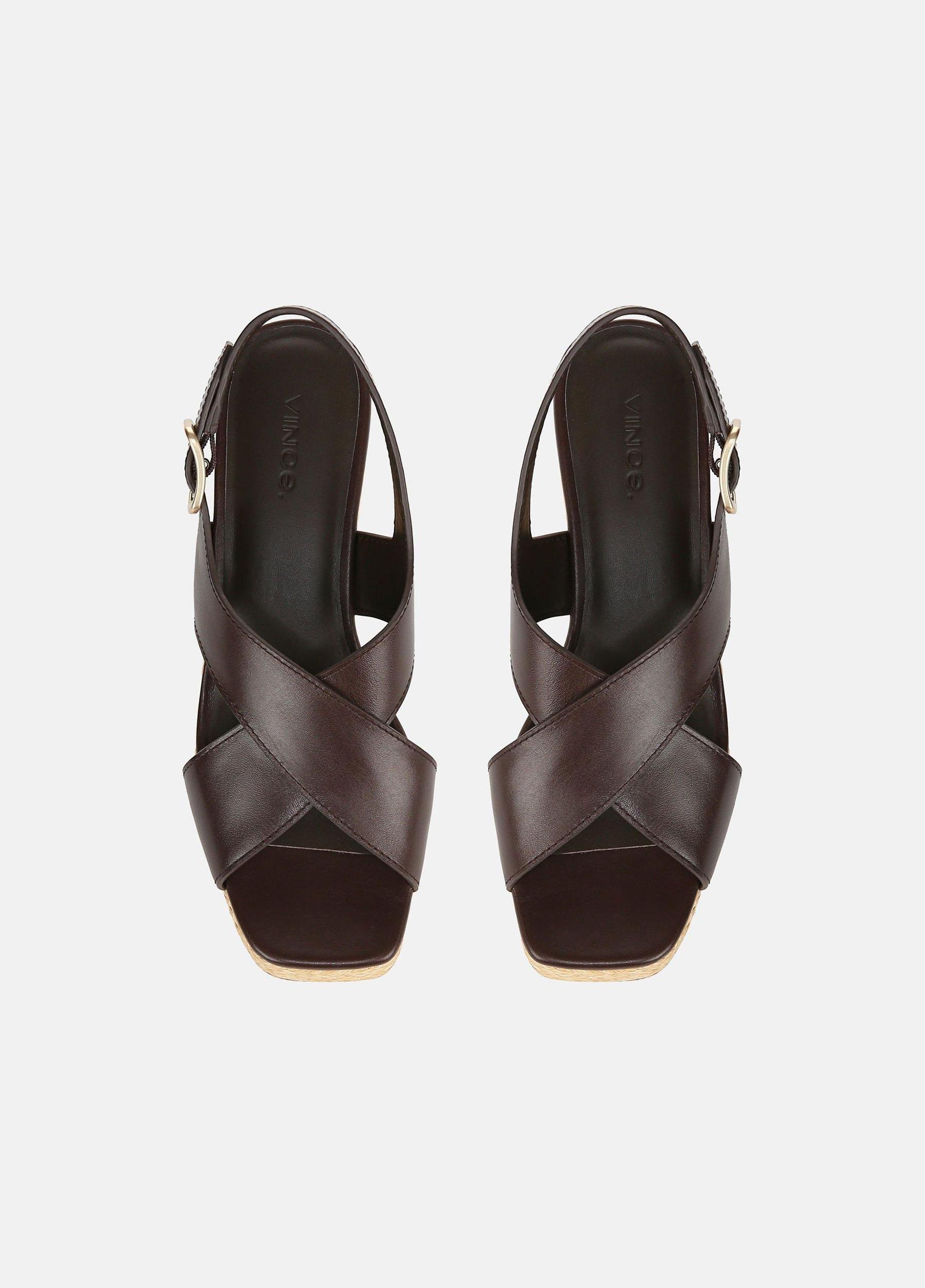 Clementina Leather Platform Sandal Product Image