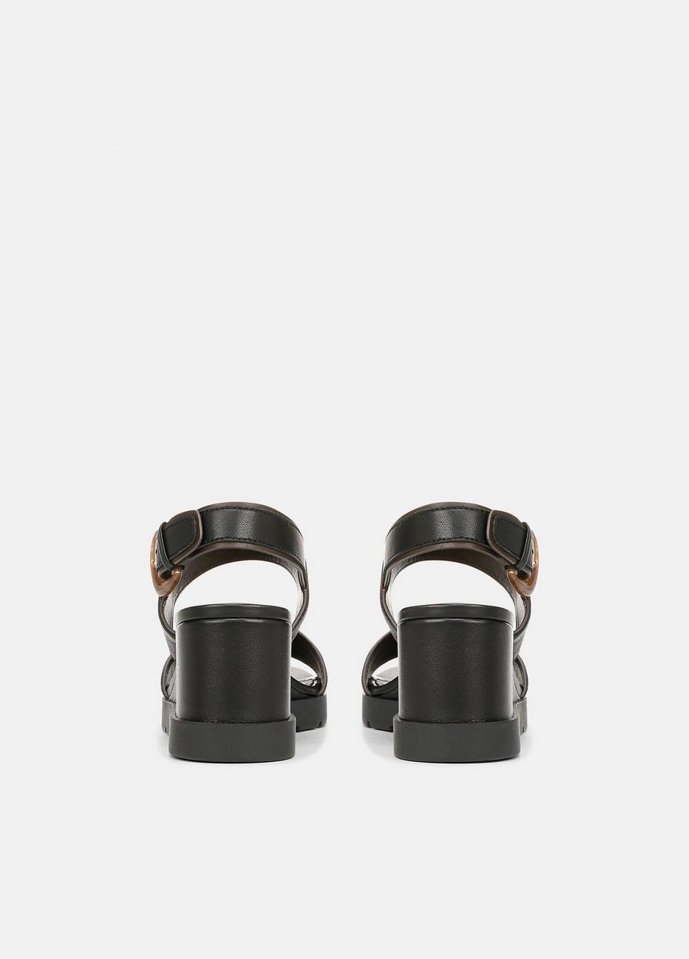 Roma Leather Wedge Sandal Product Image