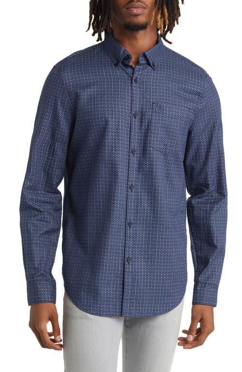 Original Penguin Basket Weave Print Slim Fit Button-Down Shirt Product Image