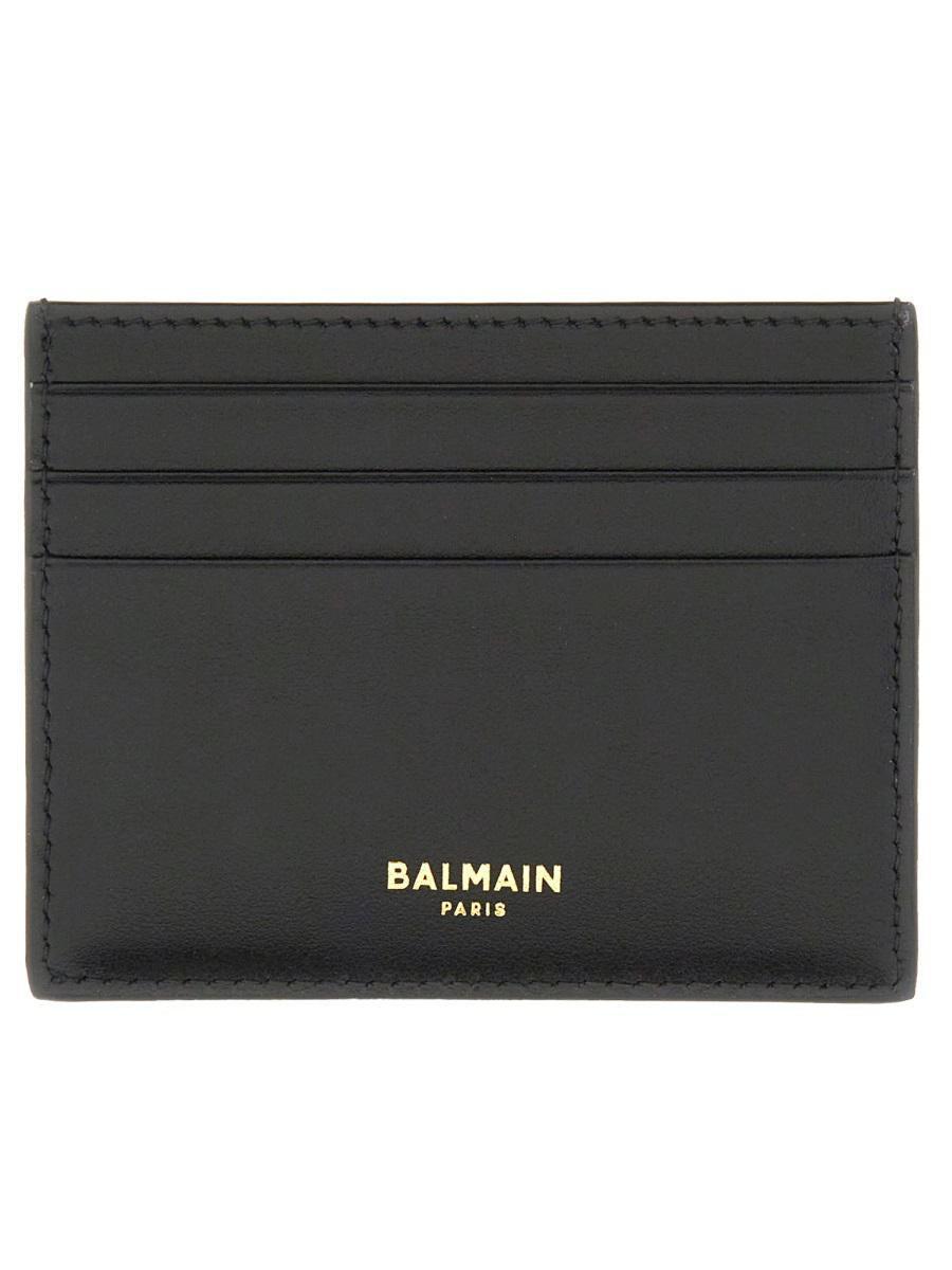 BALMAIN B-buzz Card Holder In Black Product Image