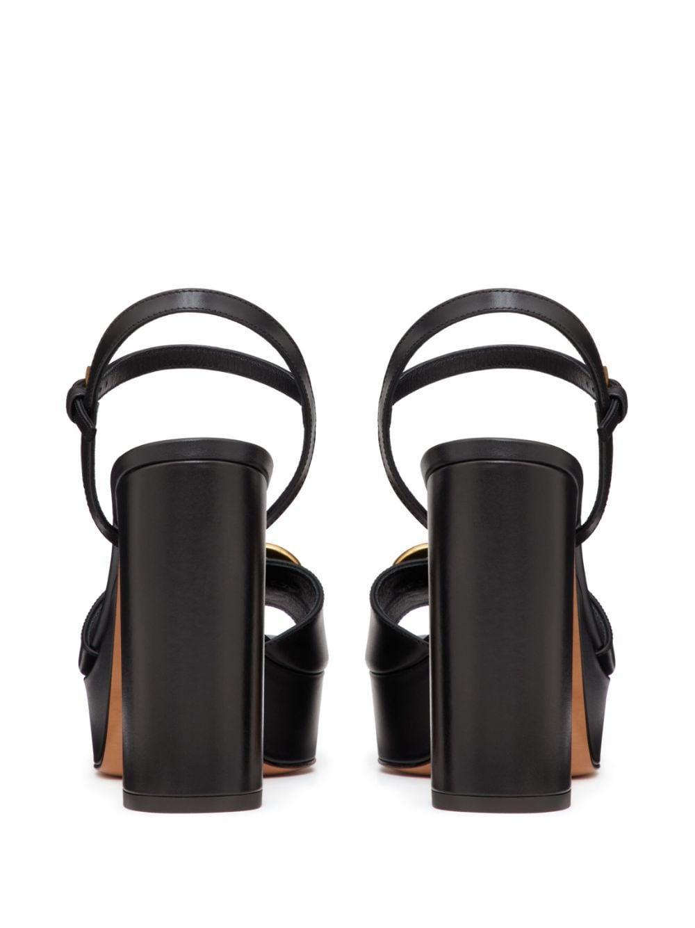 VALENTINO GARAVANI Vlogo Signature 115mm Platform Sandals In Schwarz Product Image