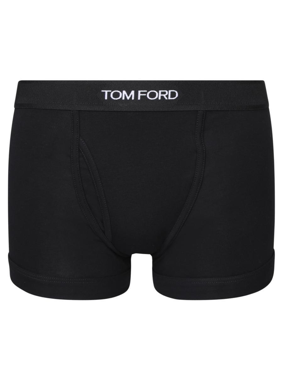 TOM FORD Logo Band Boxers In Black Product Image