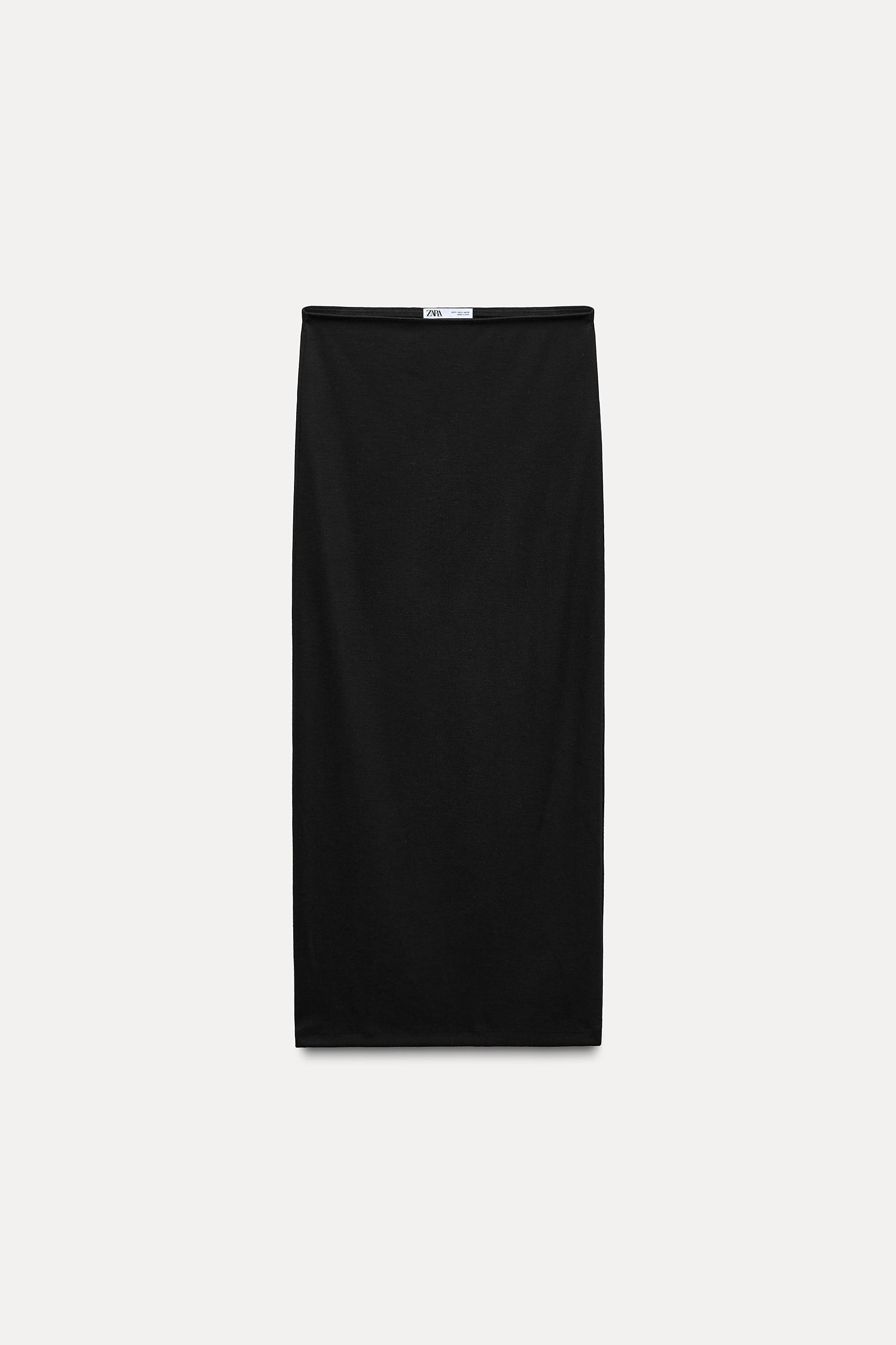 SOFT INTERLOCK MIDI SKIRT Product Image