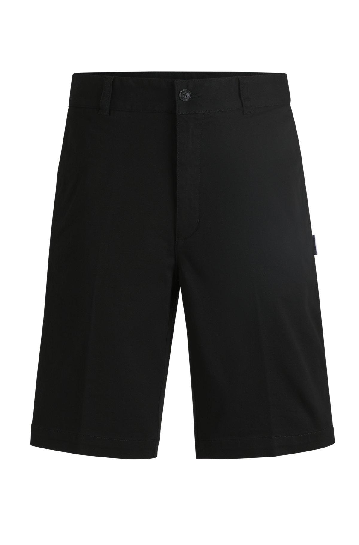 Regular-fit regular-rise shorts in cotton twill Product Image
