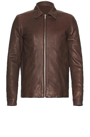 Rick Owens Brad Jacket in Chocolate Product Image