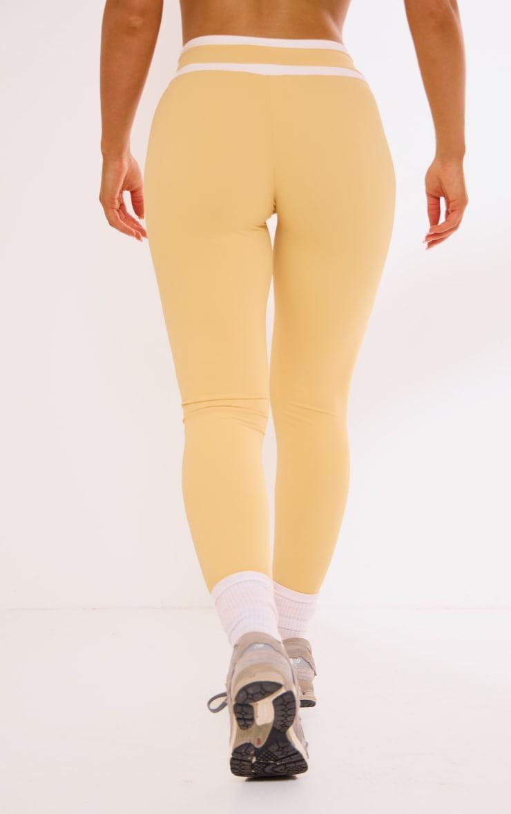 PLT SPORT Peach Sculpt Contrast Detail Leggings Product Image