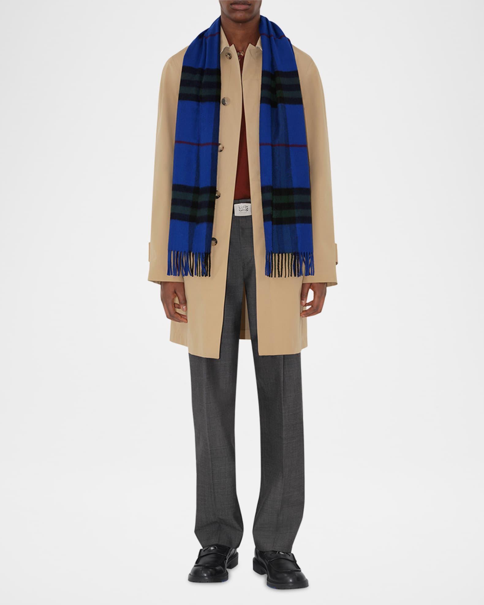 Men's Cashmere Giant Check Scarf Product Image