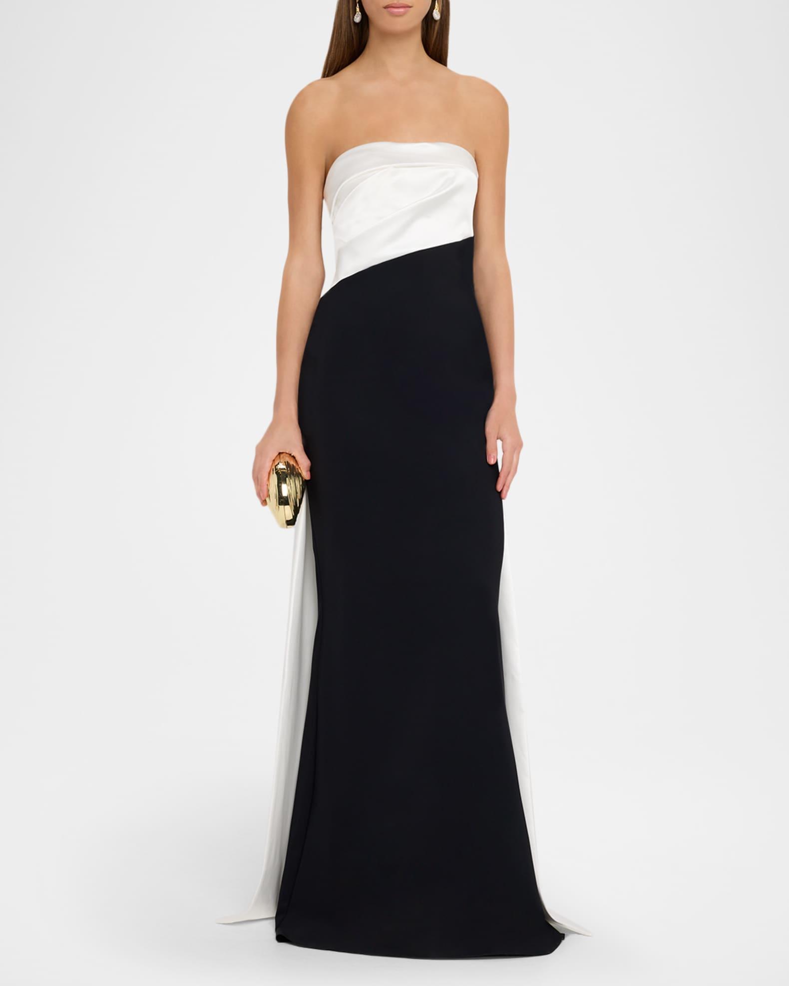 Strapless Satin Bow Mermaid Gown Product Image