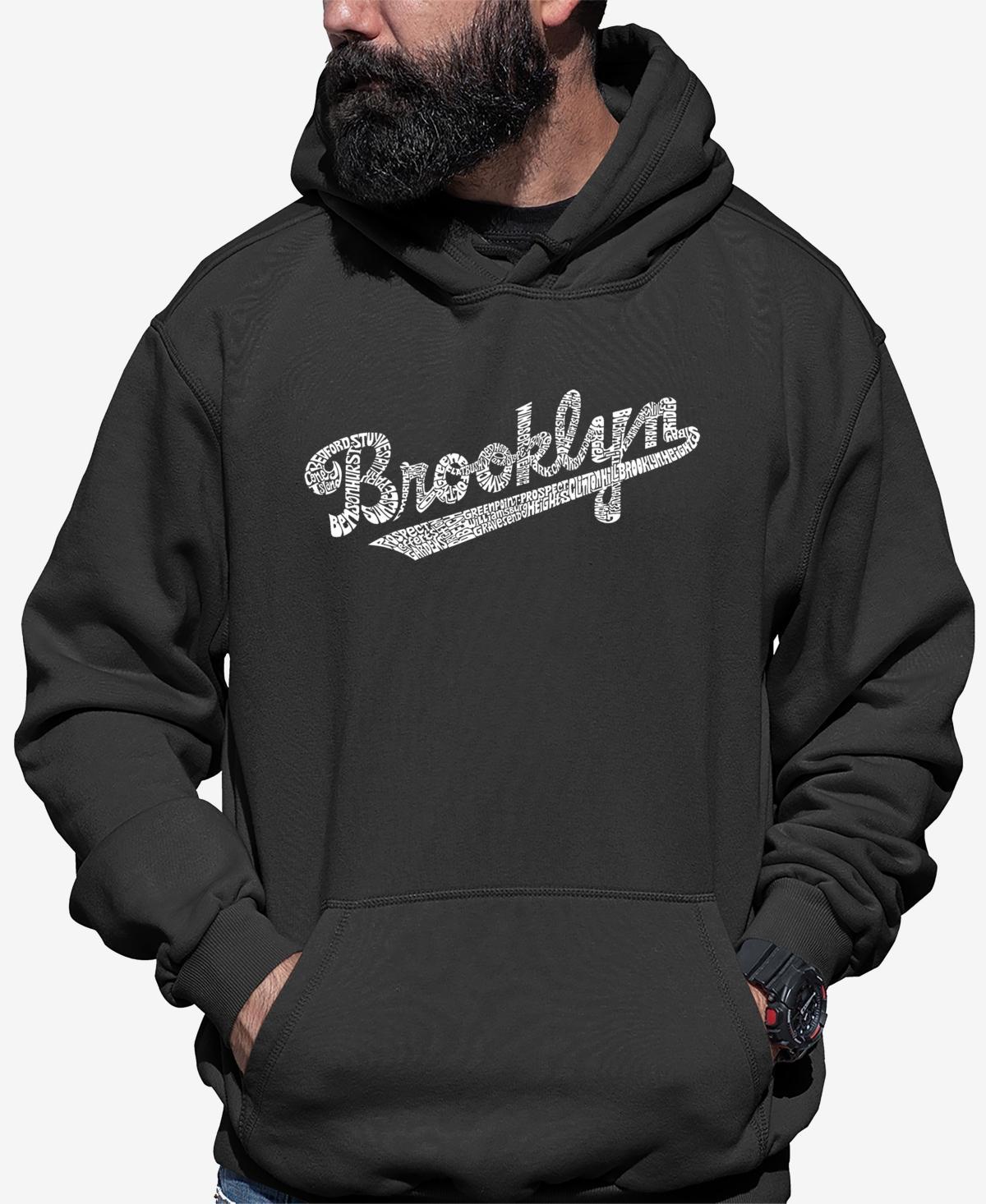 Mens Word Art Brooklyn Neighborhoods Hooded Sweatshirt Product Image