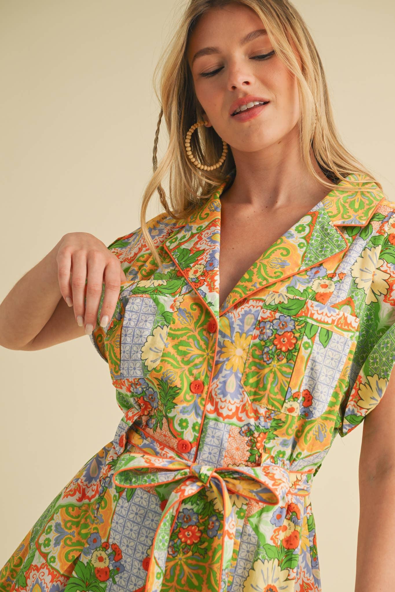 Patchwork Button Down Mini Product Image