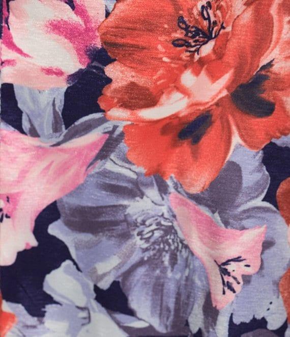 Marina Plus Size One Shoulder Floral Stretch Taffeta Dress Product Image