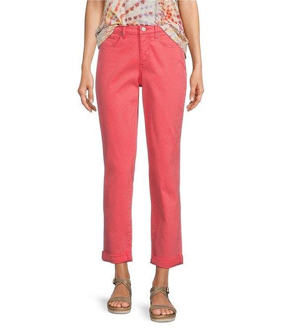 NYDJ Margot High Rise Slim Straight Girlfriend Jeans Product Image