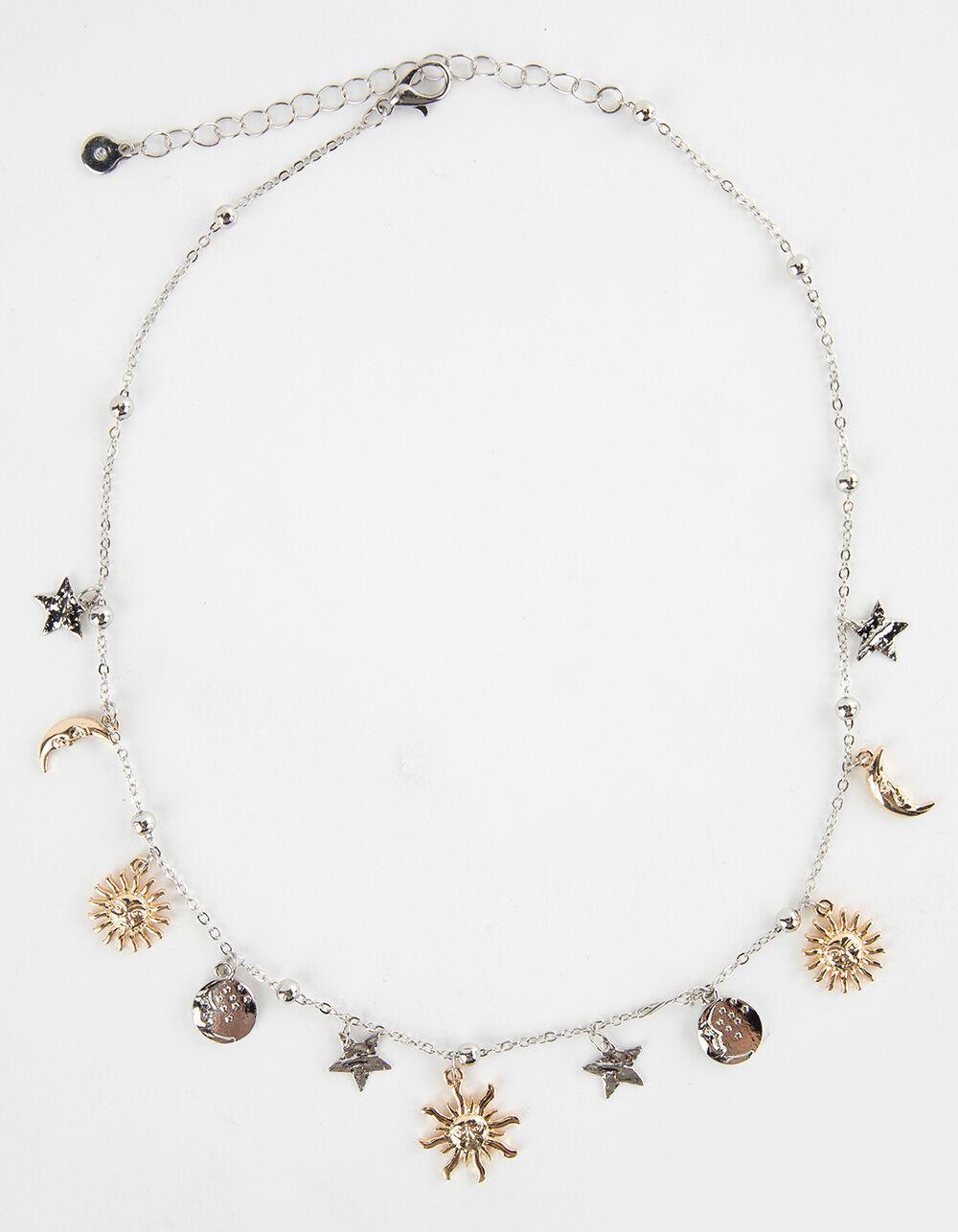 FULL TILT Sun Star Pearl Charm Necklace Product Image