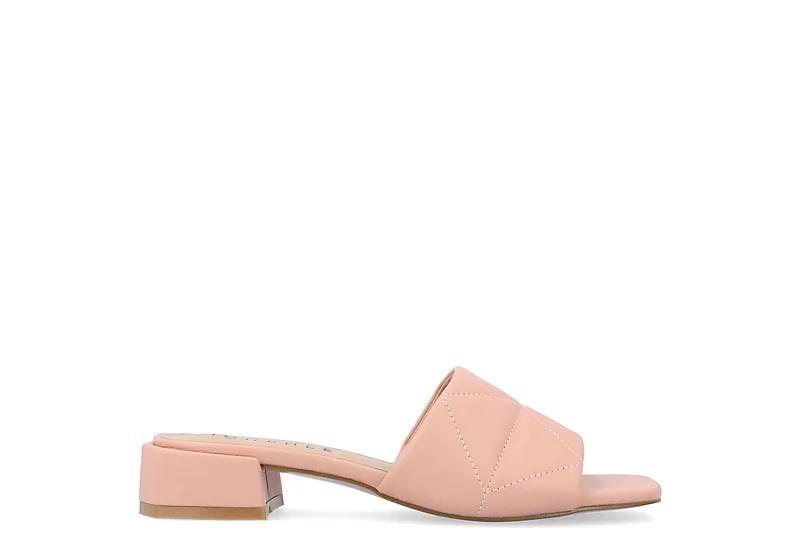 Journee Elidia Women's Block Heel Sandals, Size: 9.5, Blush Product Image