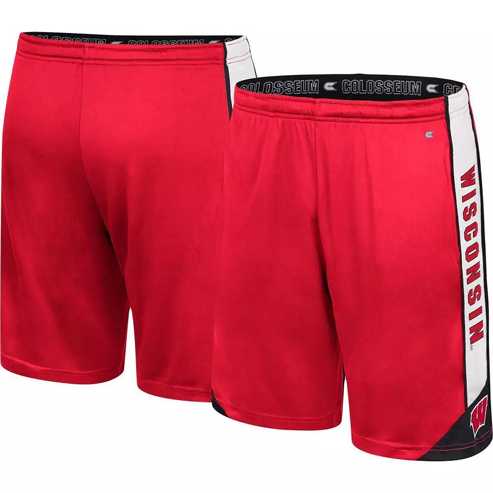Men's Colosseum Red Wisconsin Badgers Haller Shorts,  Product Image