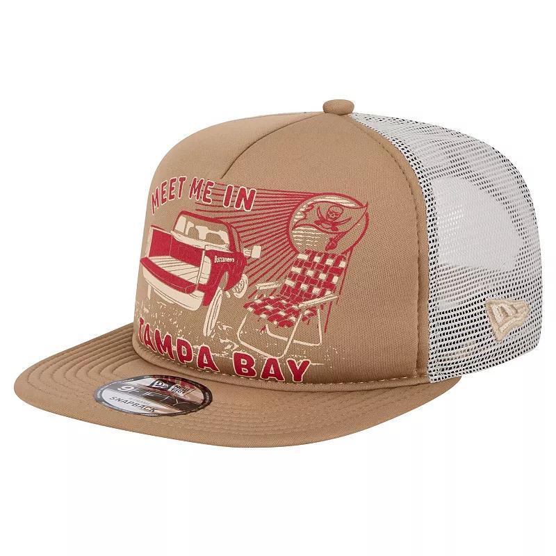 Mens New Era Tan Tampa Bay Buccaneers Meet Me 9FIFTY Snapback Hat Product Image