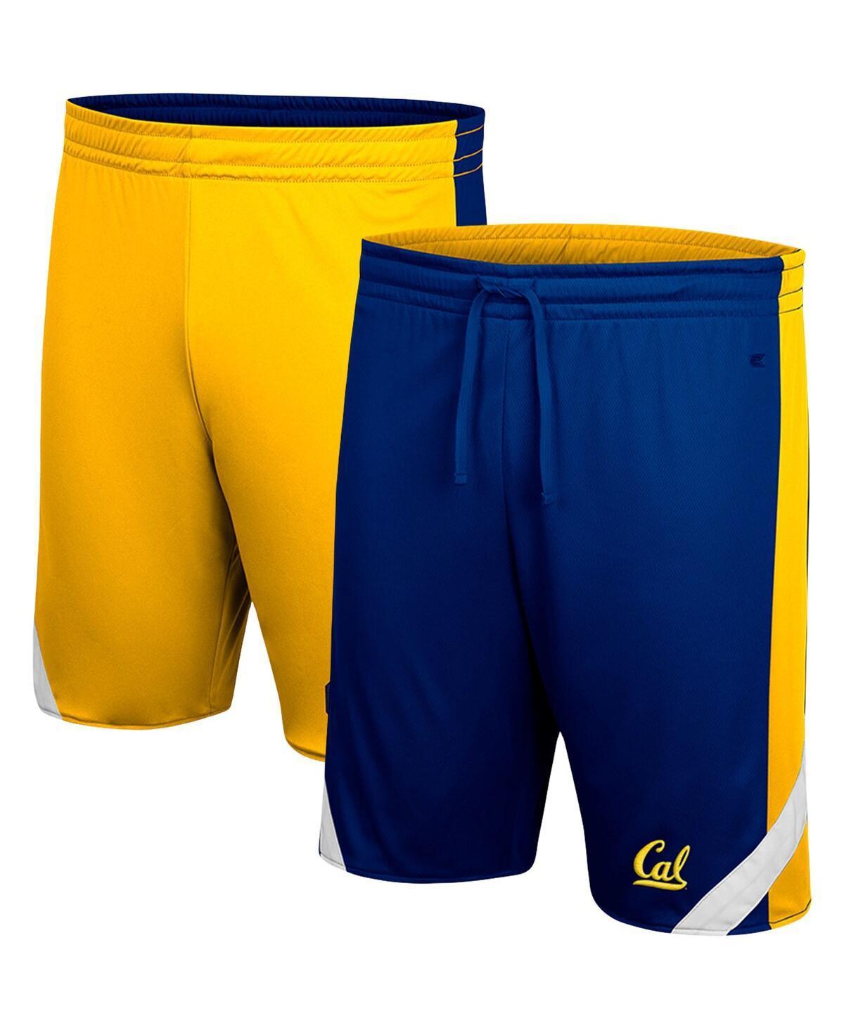 Mens Colosseum /Gold Cal Bears Am I Wrong Reversible Shorts Blue Product Image