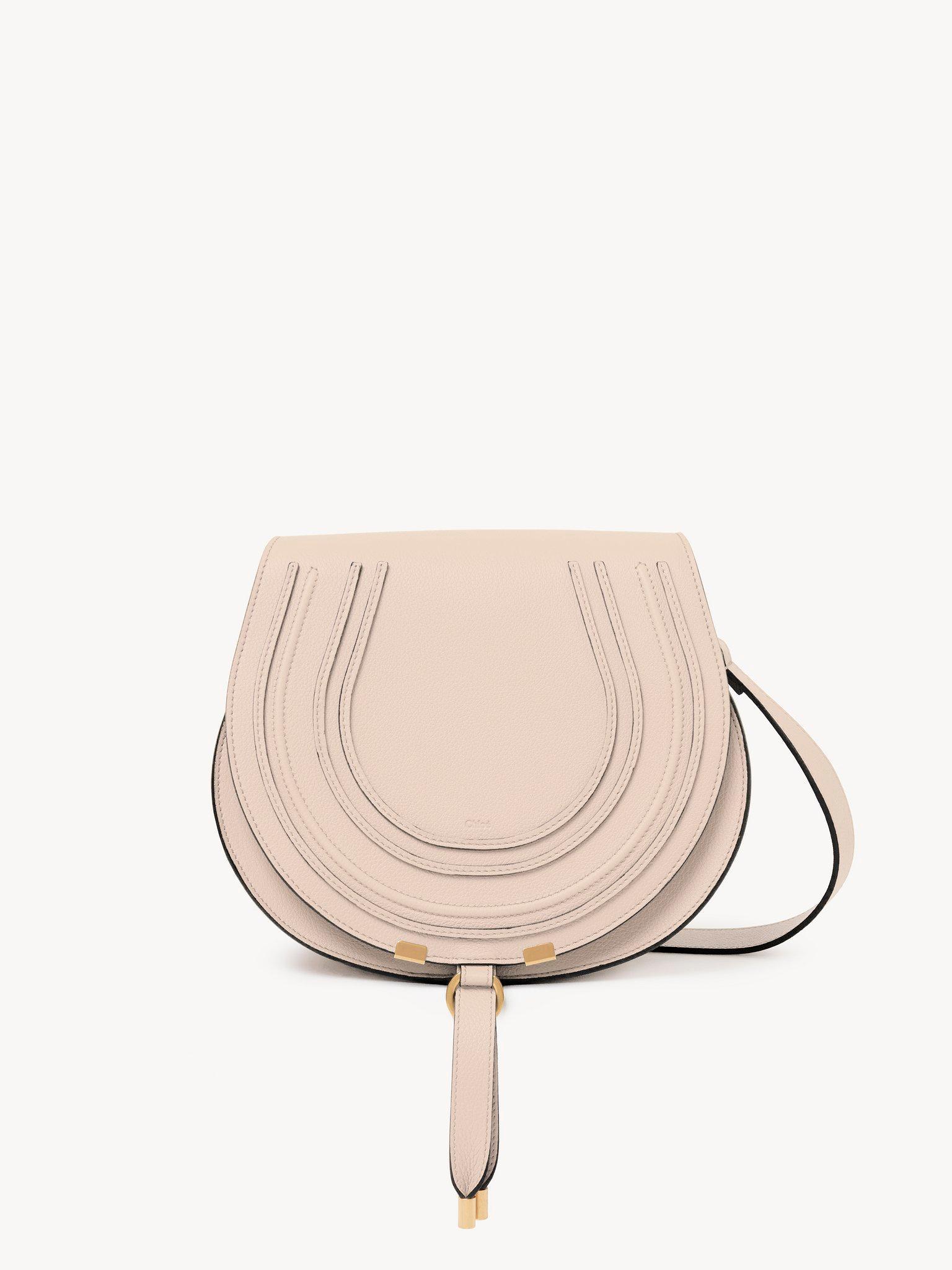 Marcie saddle bag in grained leather Product Image