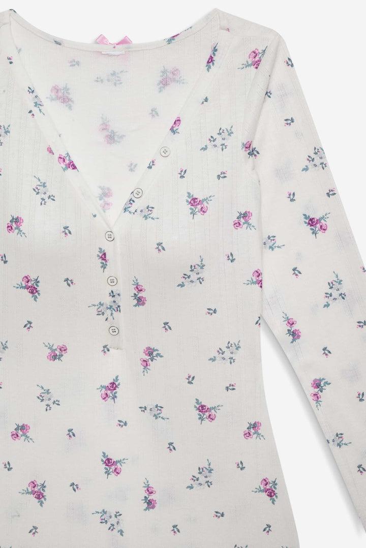 Pointelle Sleep Set — White Product Image