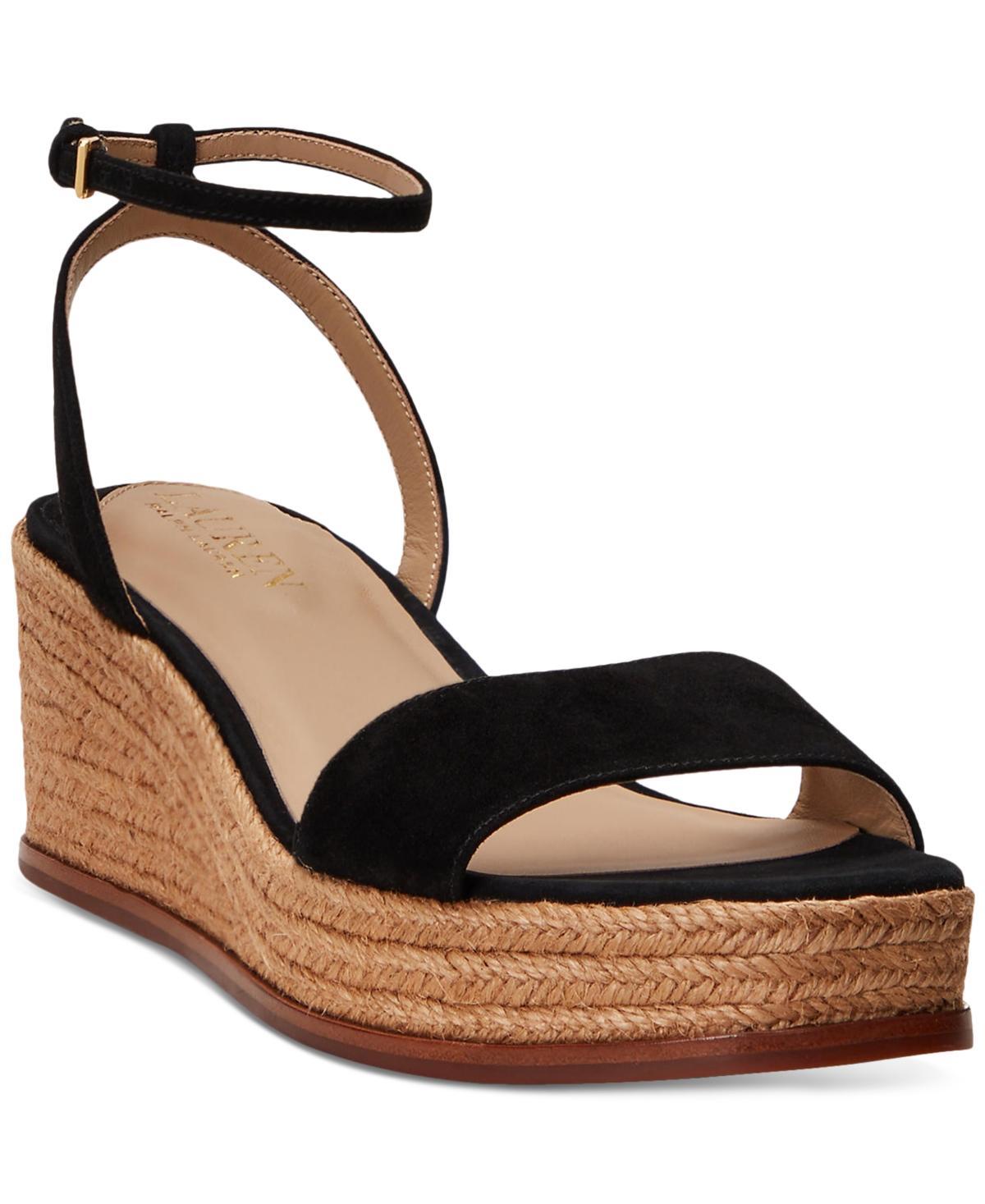 Lauren Ralph Lauren Leona Suede Espadrille Women's Sandals Product Image