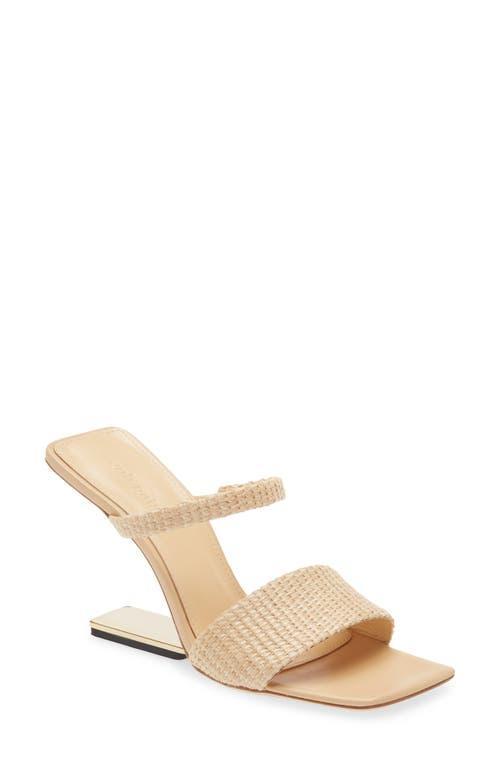 Rene Woven Cantilevered Heel Sandals Product Image