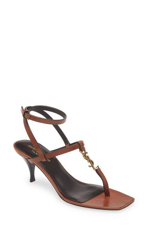 Vitti Leather YSL T-Strap Sandals Product Image