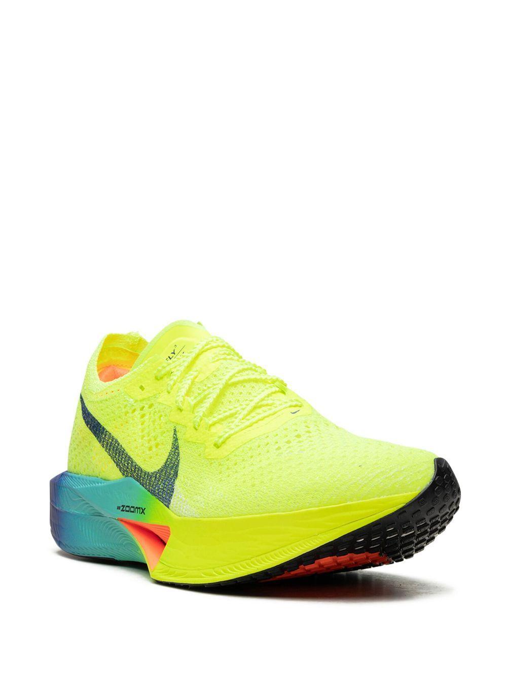 NIKE Women S Zoomx Vaporfly Next% 3 Sneakers Volt / Scream Green / Barely Volt / In Black Product Image