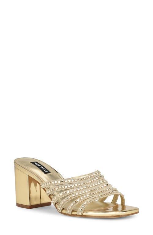 Nine West Womens Frisky Slip-On Embellished Dress Sandals Product Image