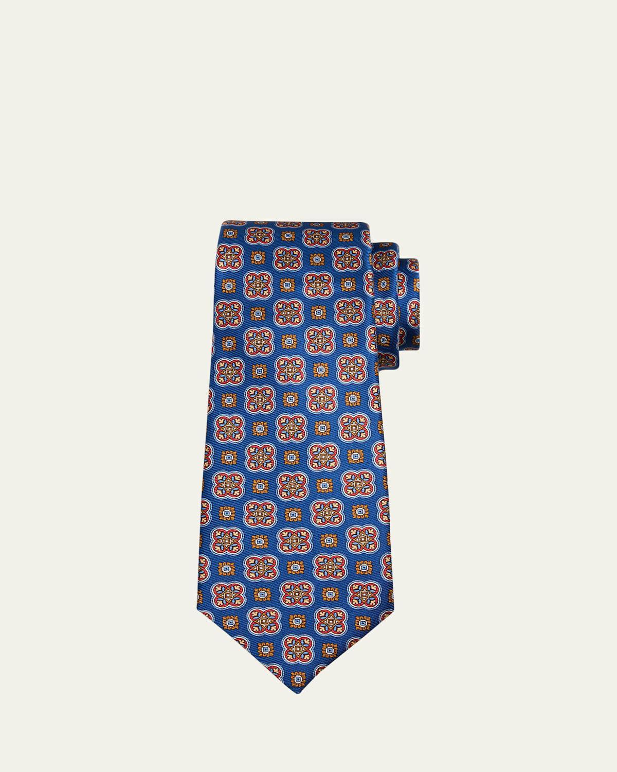 Mens Medallion Silk Tie Product Image