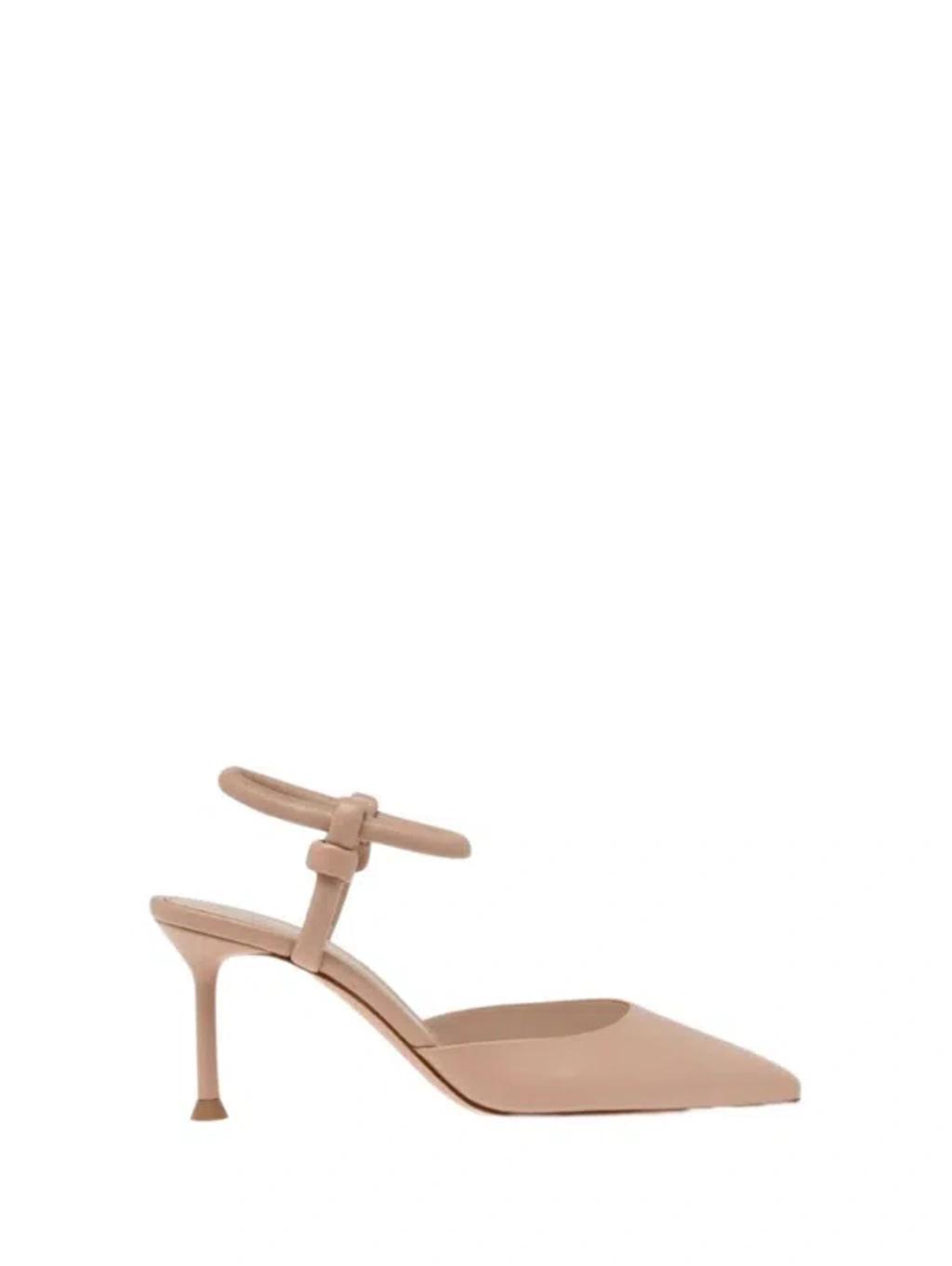 GIANVITO ROSSI Women's Juno D'orsay Nappa Pumps In Peachpea Product Image