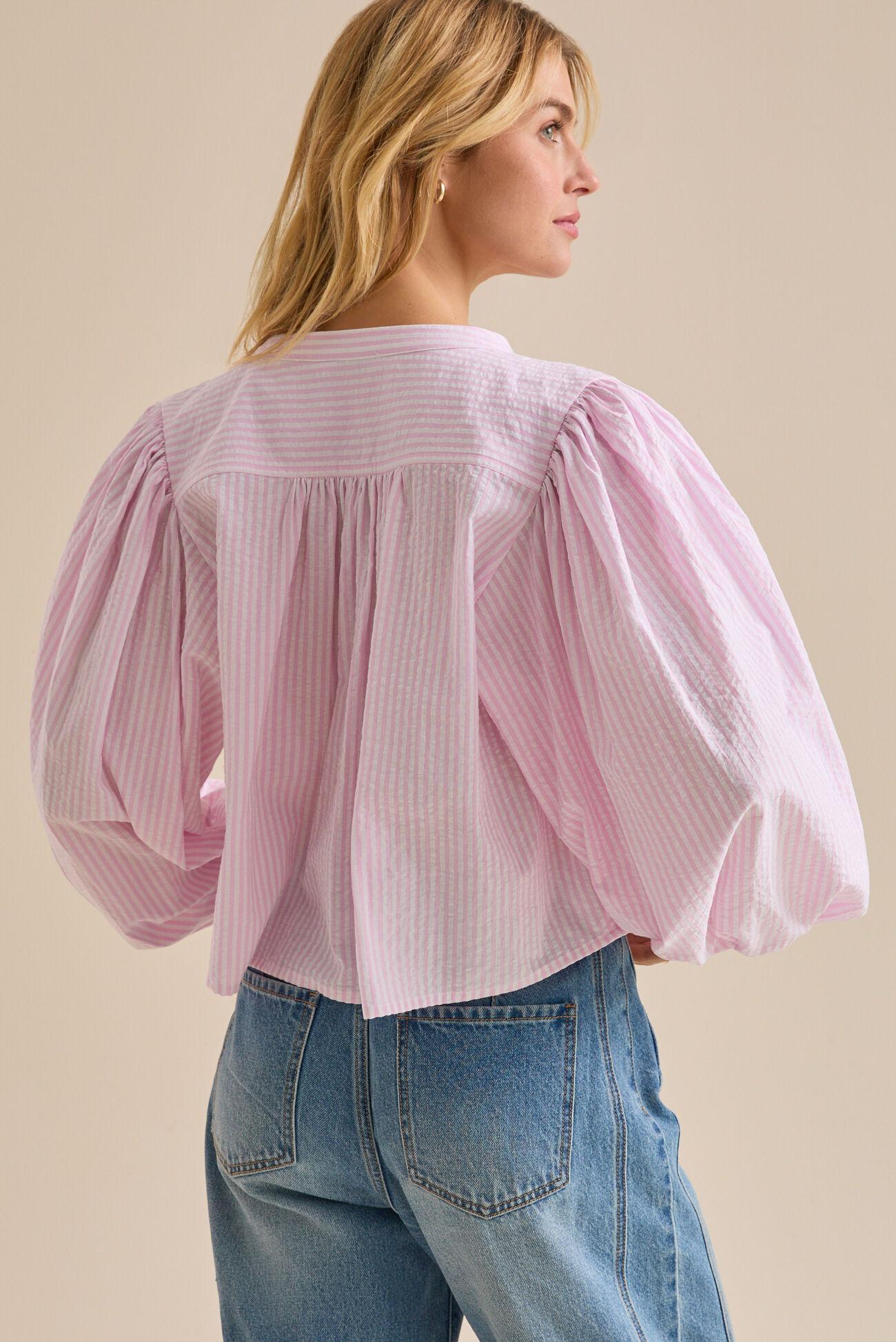 Linda Puff Sleeve Button Up Product Image