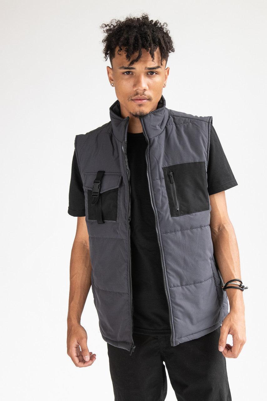 Buckle Pocket Puffer Vest Product Image
