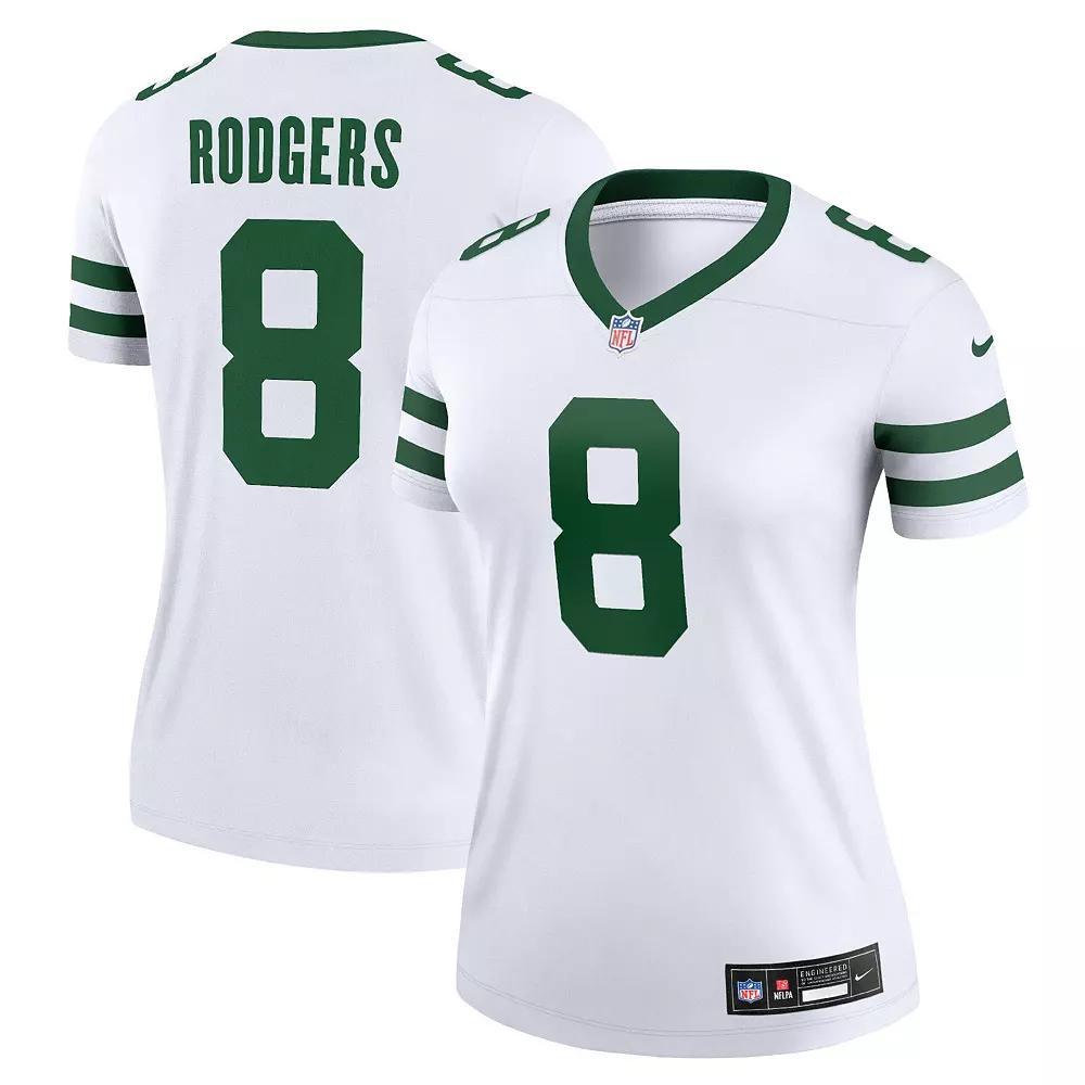 Women's Nike Aaron Rodgers Spotlight White New York Jets Alternate Legend Player Jersey, Size: Large Product Image