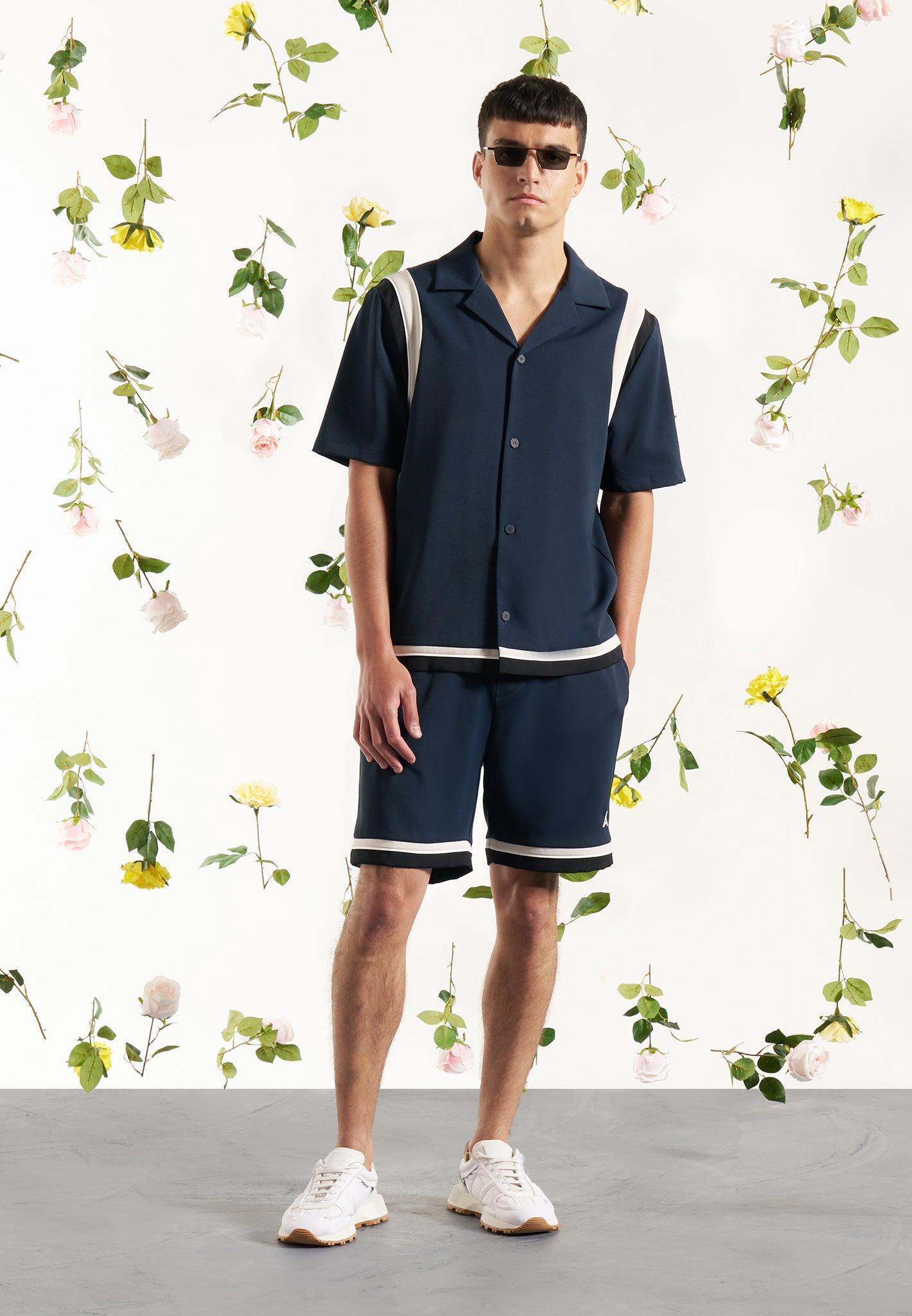 Varsity Shorts - Navy Male Product Image