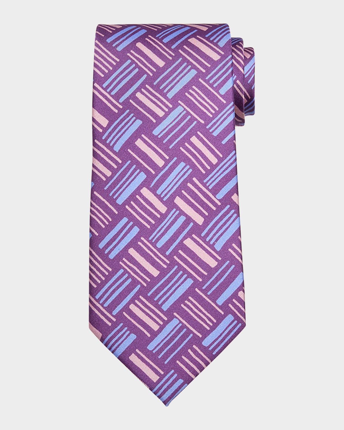 Mens Printed Silk Tie Product Image