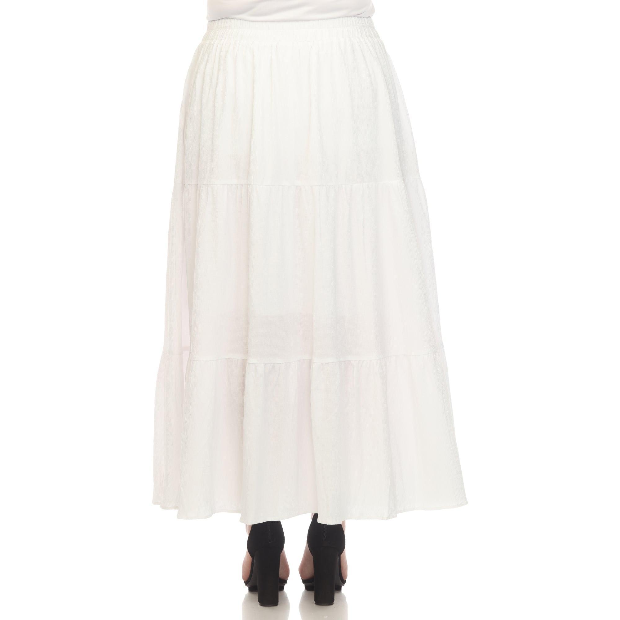 Pleated Tiered Maxi Skirt - Plus Product Image