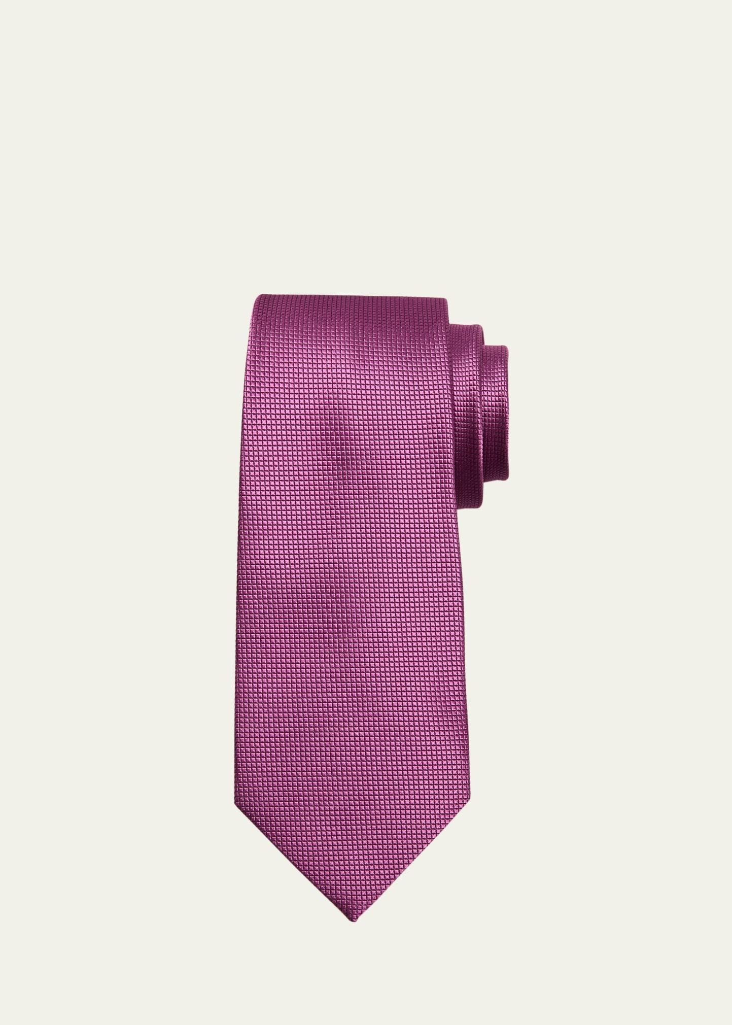 Mens Micro-Textured Silk Tie Product Image