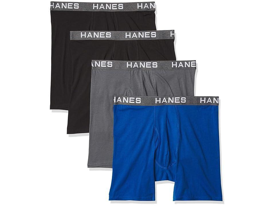 Hanes Ultimate 4-Pack Men's Comfort Flex Fit Boxer Briefs, Size: Small, Black Gray Product Image