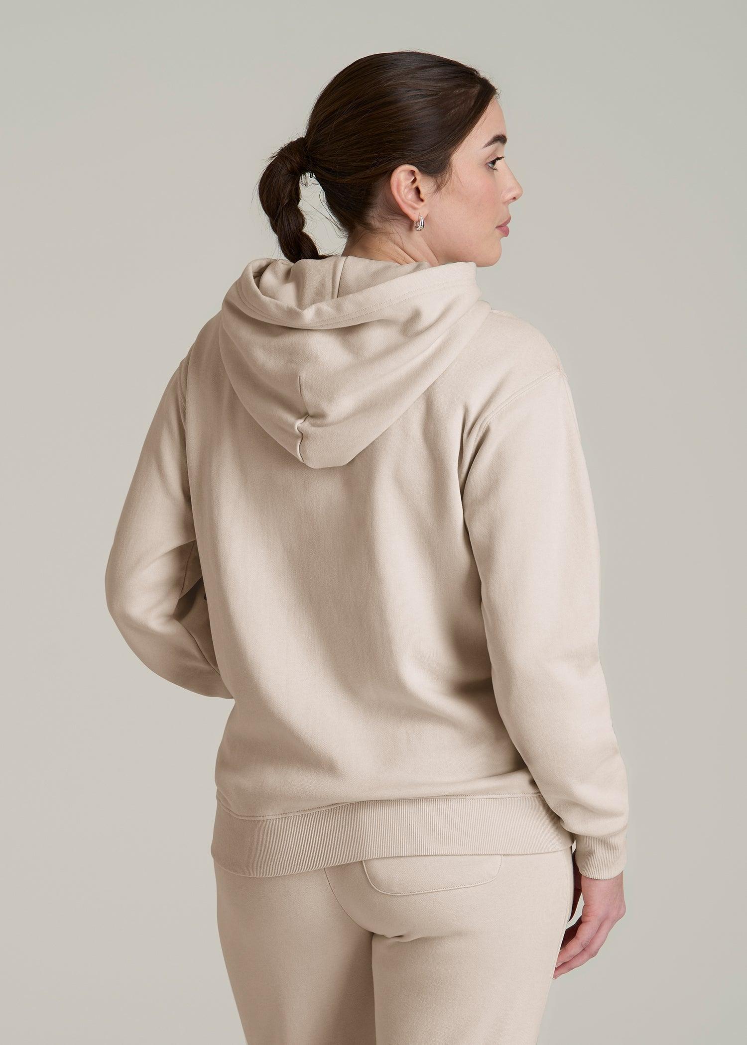 Wearever Fleece Relaxed Fit Hoodie for Tall Women in Shell Female Product Image