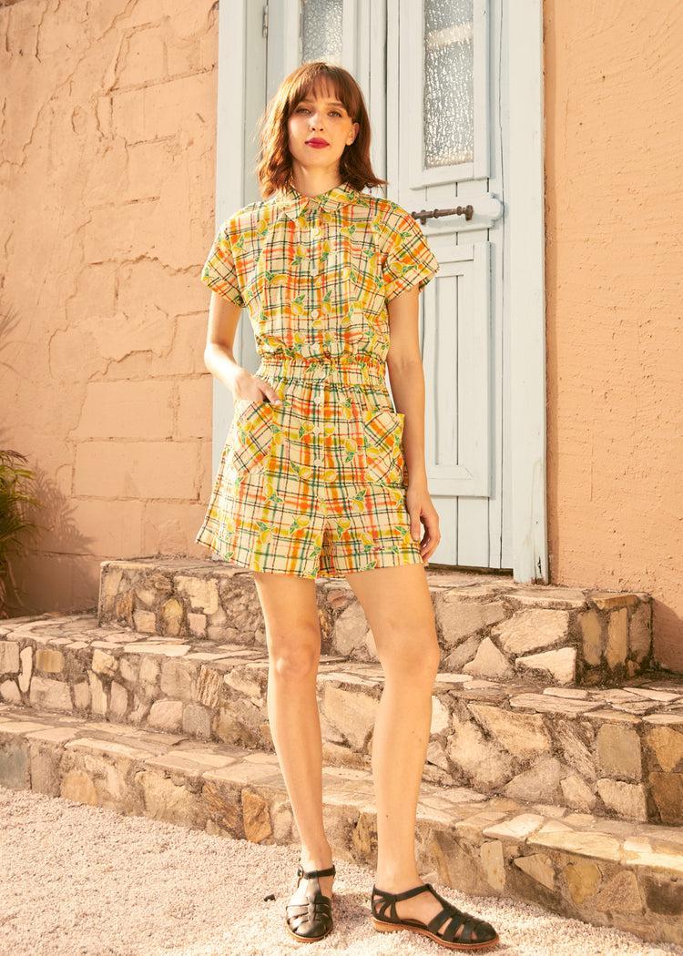 Buttoned Up & Out Romper Product Image