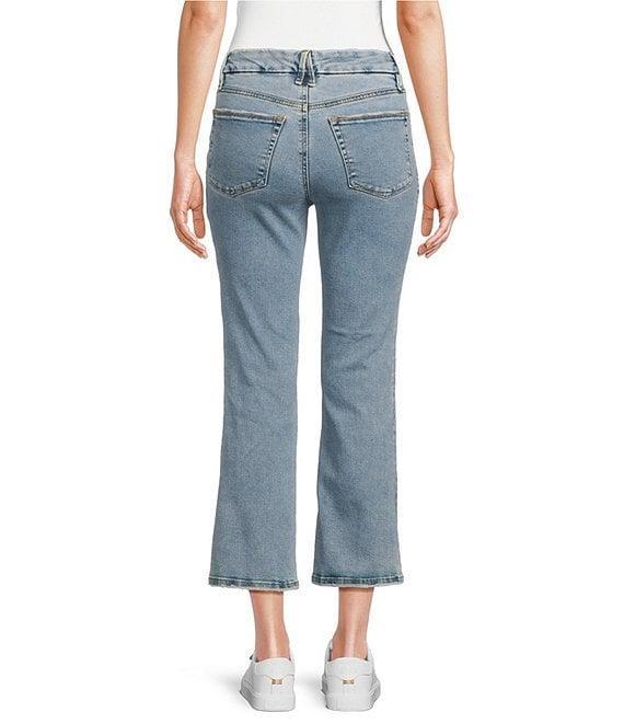 Good American Good Legs Mid Rise Cropped Mini Boot Jeans Product Image