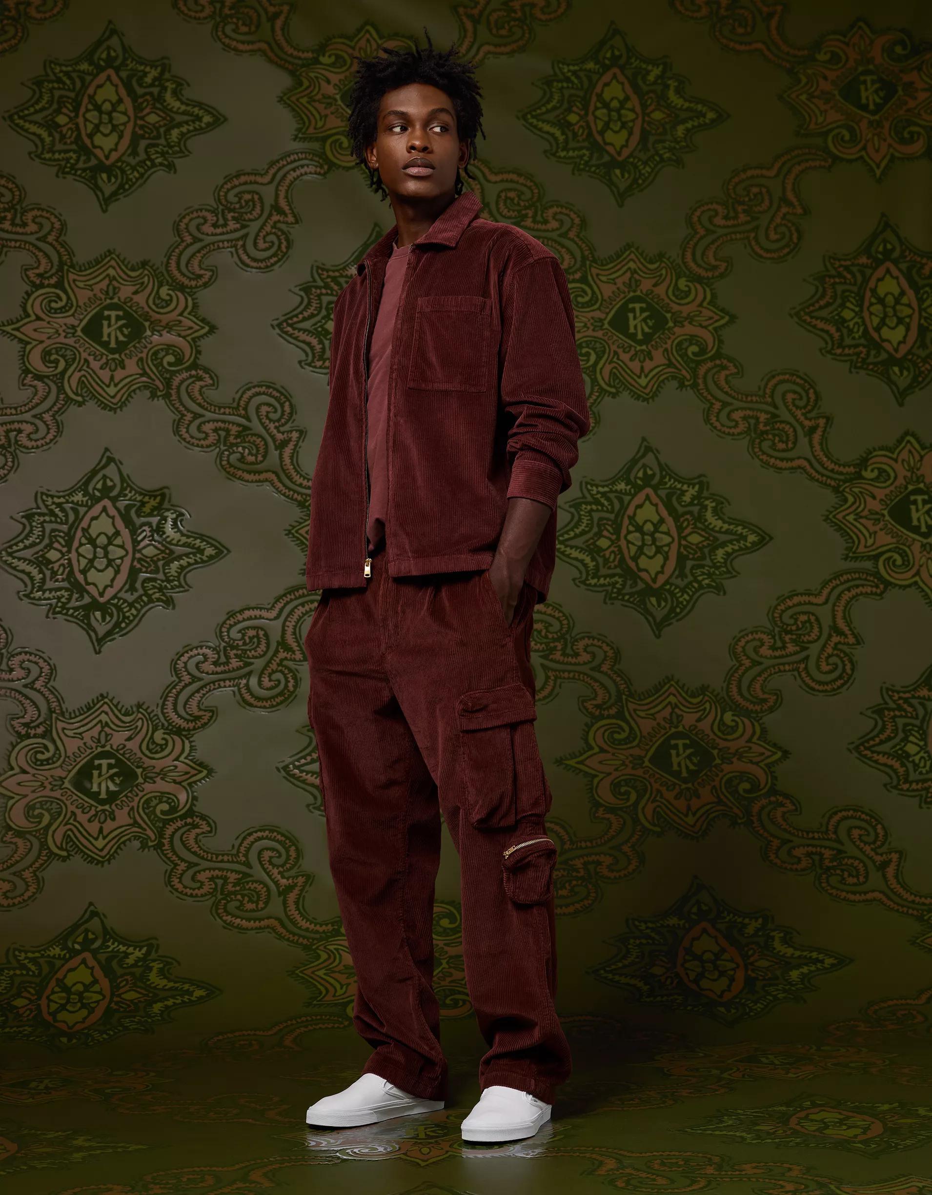 AE x Tru Kolors Relaxed Corduroy Cargo Pant Product Image