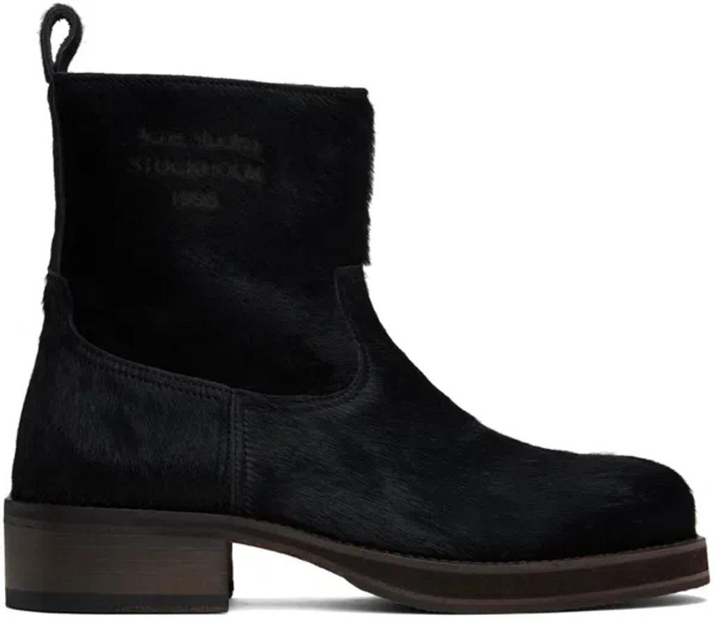 ACNE STUDIOS Black Besare Boots Product Image