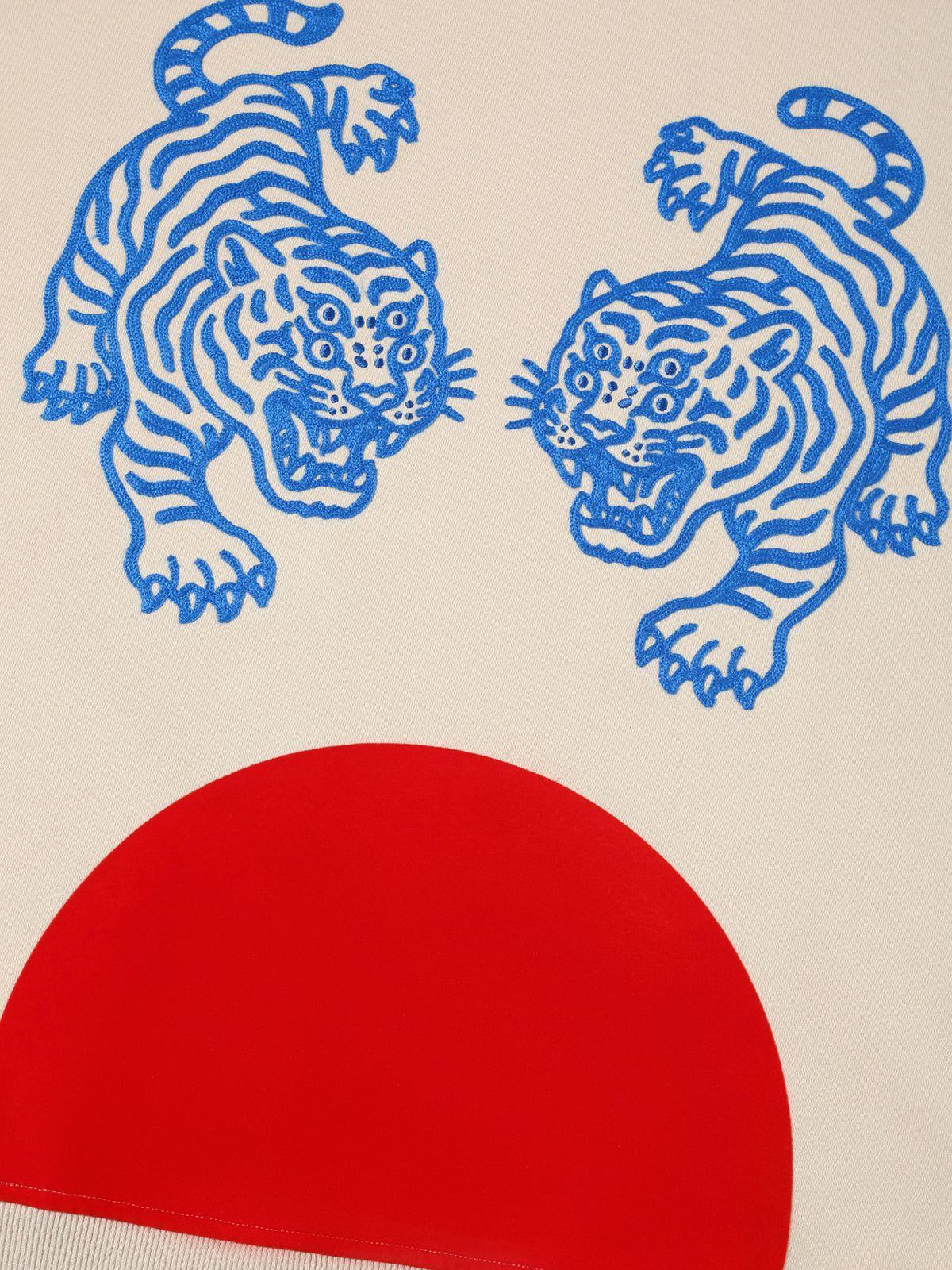 Aelfric Eden Oversized  Embroidery Tiger Hoodie Product Image