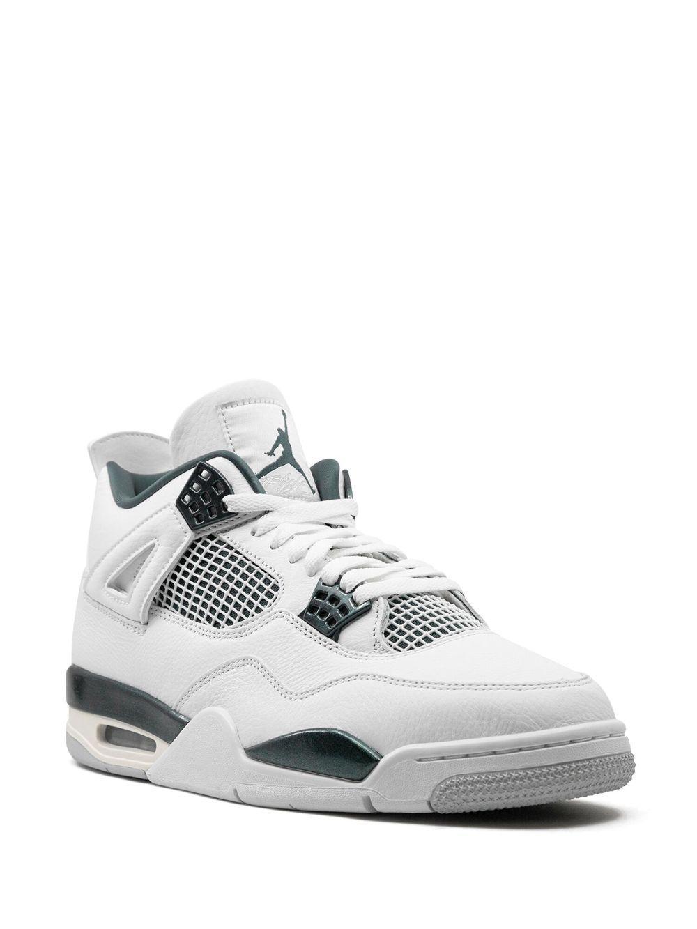 JORDAN Men's Air  4 Retro "oxidized Green" Shoes In White Product Image