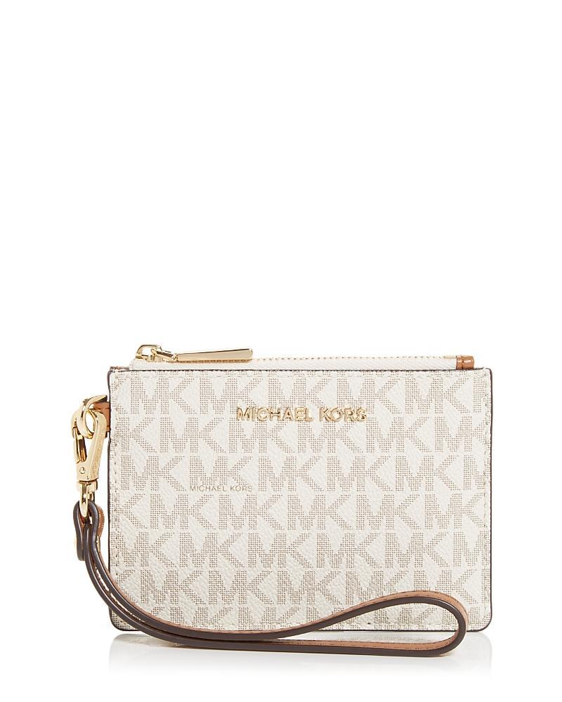 Michael Kors Signature Logo Jet Set Small Coin Purse Wristlet Product Image