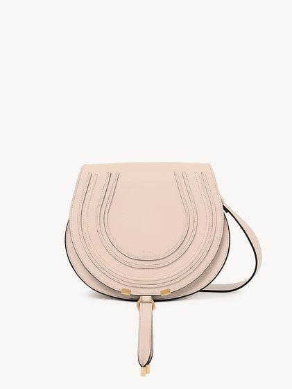 Marcie saddle bag in grained leather Product Image