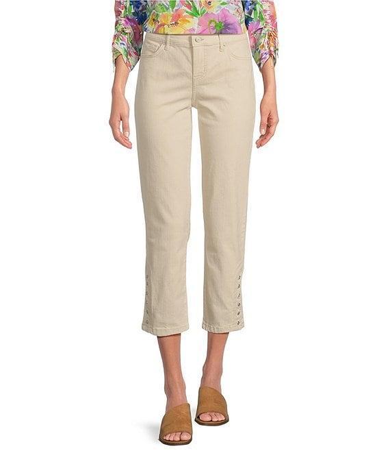 Code Bleu Chelsea High-Rise Straight Leg Micro Snap Hem Jeans Product Image