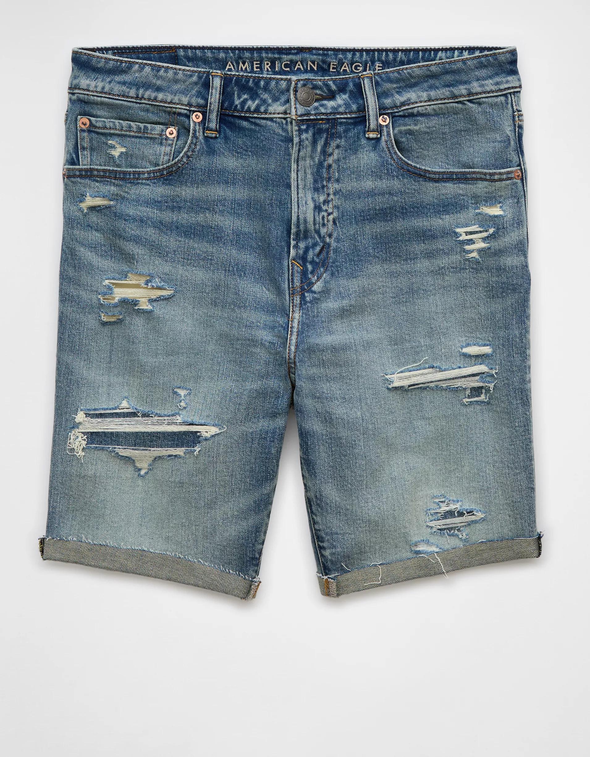 AE 9" AirFlex+ Patched Denim Short Product Image
